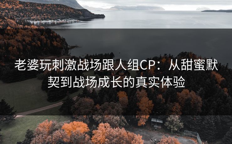 老婆玩刺激战场跟人组CP：从甜蜜默契到战场成长的真实体验